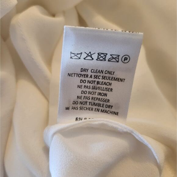 Retrofete Zadie Embellished Silk Chiffon Dress Sleeveless White Large NWT Maxi - Picture 14 of 14